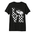 Love Racing Car Checkered Flag Drag T-Shirt - Aesthetic Graphic for Adults - T-Shirt, Sweatshirt, Hoodie