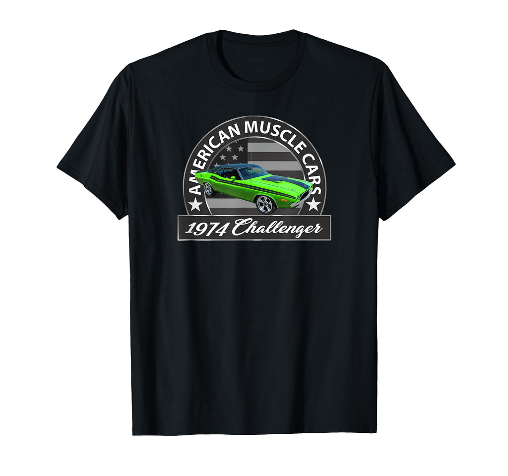 American Muscle Cars 1974 Challenger T-Shirt - Fun Novelty Design Unisex - T-Shirt, Sweatshirt, Hoodie