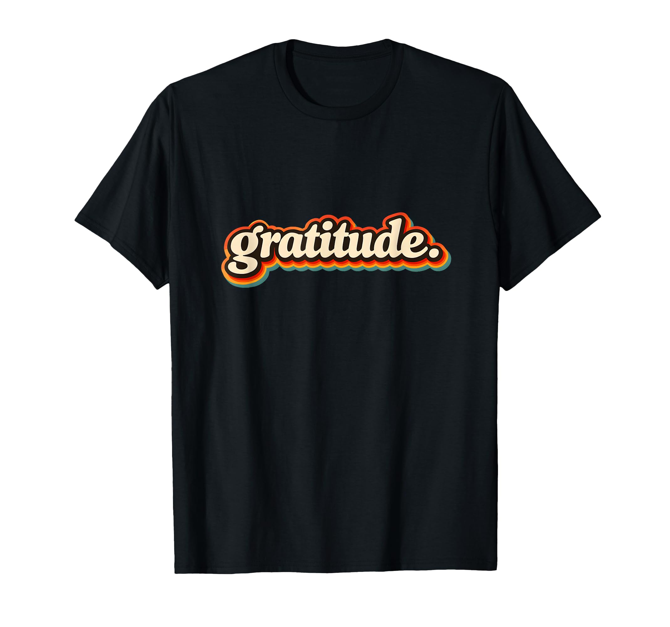 Gratitude Minimalist Typography T-Shirt - Casual Everyday Wear Men Women - T-Shirt, Sweatshirt, Hoodie