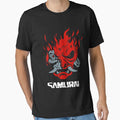 Vintage Samurai Retro Japanese Gaming 2077 Art Game - Adult & Kids T-Shirts, Sweatshirts & Hoodies apparel design preview 1