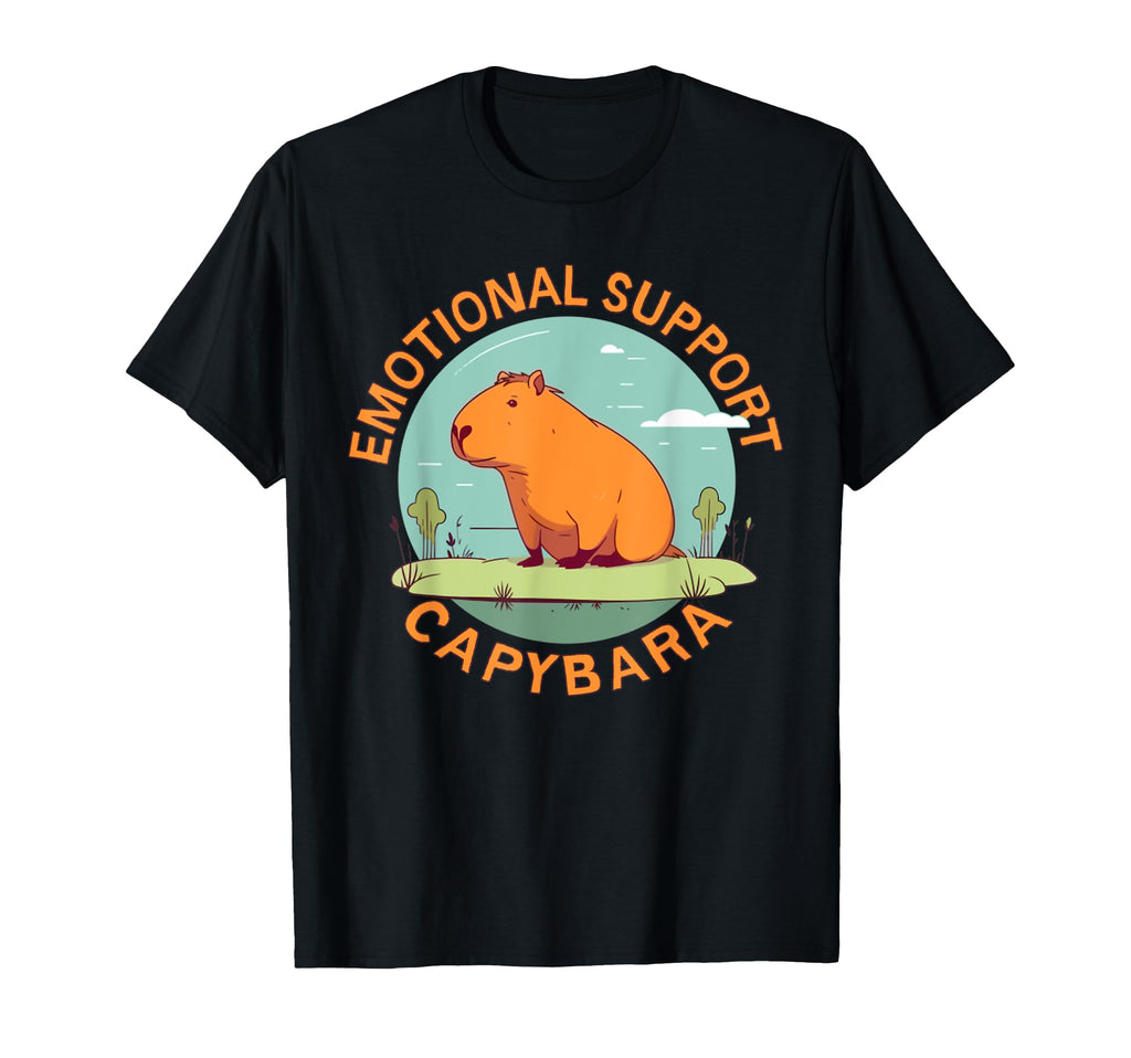 Emotional Support Capybara Funny T-Shirt - Streetwear Style Men Women - T-Shirt, Sweatshirt, Hoodie
