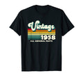1958 All Original Parts Colorful T-Shirt - Aesthetic Graphic Men Women - T-Shirt, Sweatshirt, Hoodie
