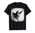 Sexy Brunette Model W Long Hair Bw T-Shirt - Fun Novelty Design Unisex - T-Shirt, Sweatshirt, Hoodie
