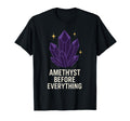 Amethyst Addict Healing Crystal Energy T-Shirt - Custom Art Print Unisex - T-Shirt, Sweatshirt, Hoodie