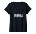 Womens Chronic Overthinker Funny T-Shirt - Trendy Graphic Unisex - T-Shirt, Sweatshirt, Hoodie