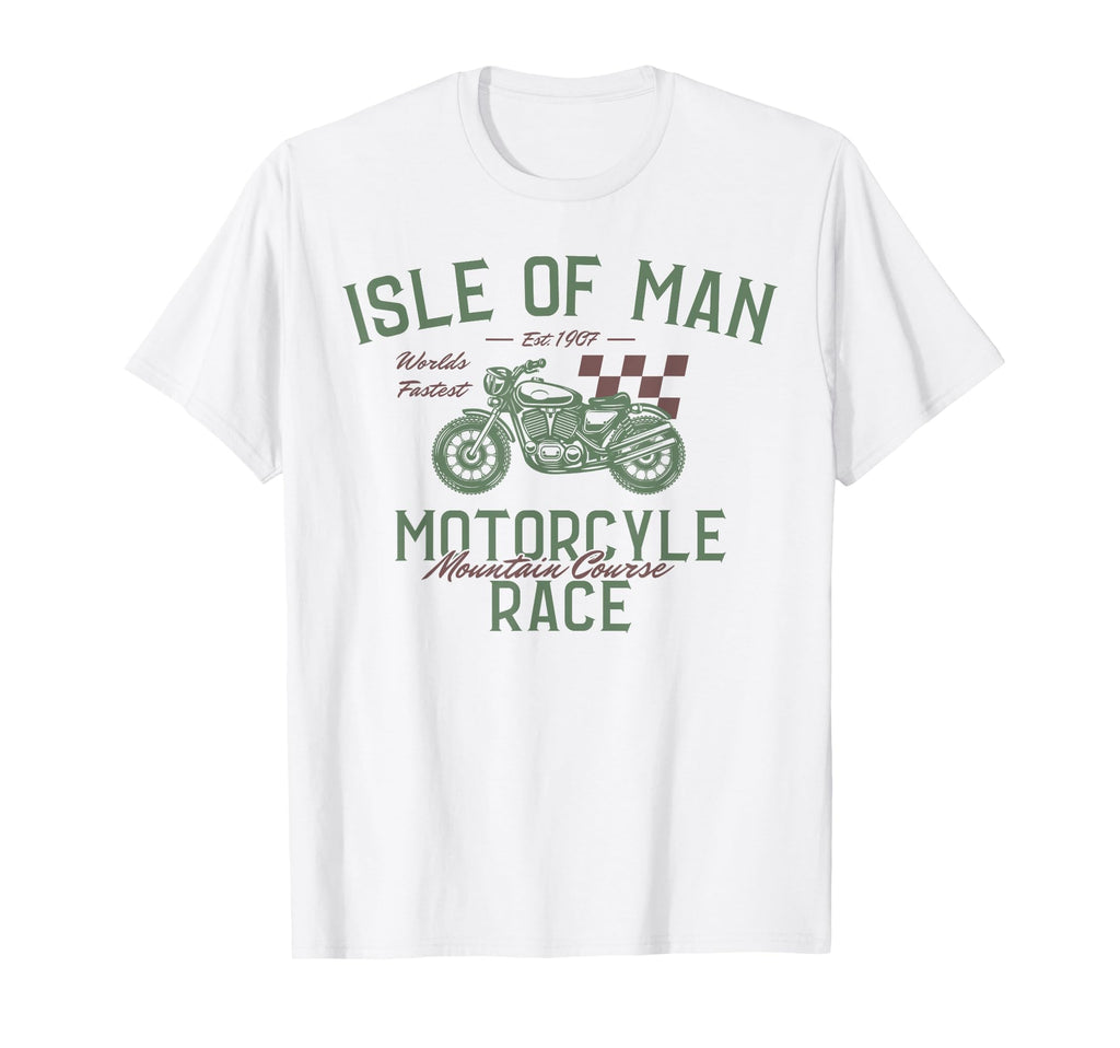 Isle Tt Races Motorcycle Racing T-Shirt - Minimalist Print for Adults - T-Shirt, Sweatshirt, Hoodie