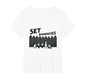 Set Boundaries Empowering Wall Art T-Shirt - Aesthetic Graphic Men Women - T-Shirt, Sweatshirt, Hoodie