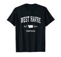 West Havre Montana Mt Athletic Sports T-Shirt - Novelty Apparel Unisex - T-Shirt, Sweatshirt, Hoodie