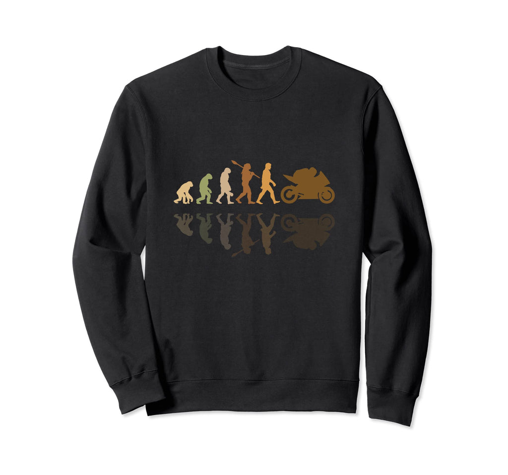 Motorcycle Evolution Shadow Sweatshirt - Casual Everyday Wear for Adults - T-Shirt, Sweatshirt, Hoodie