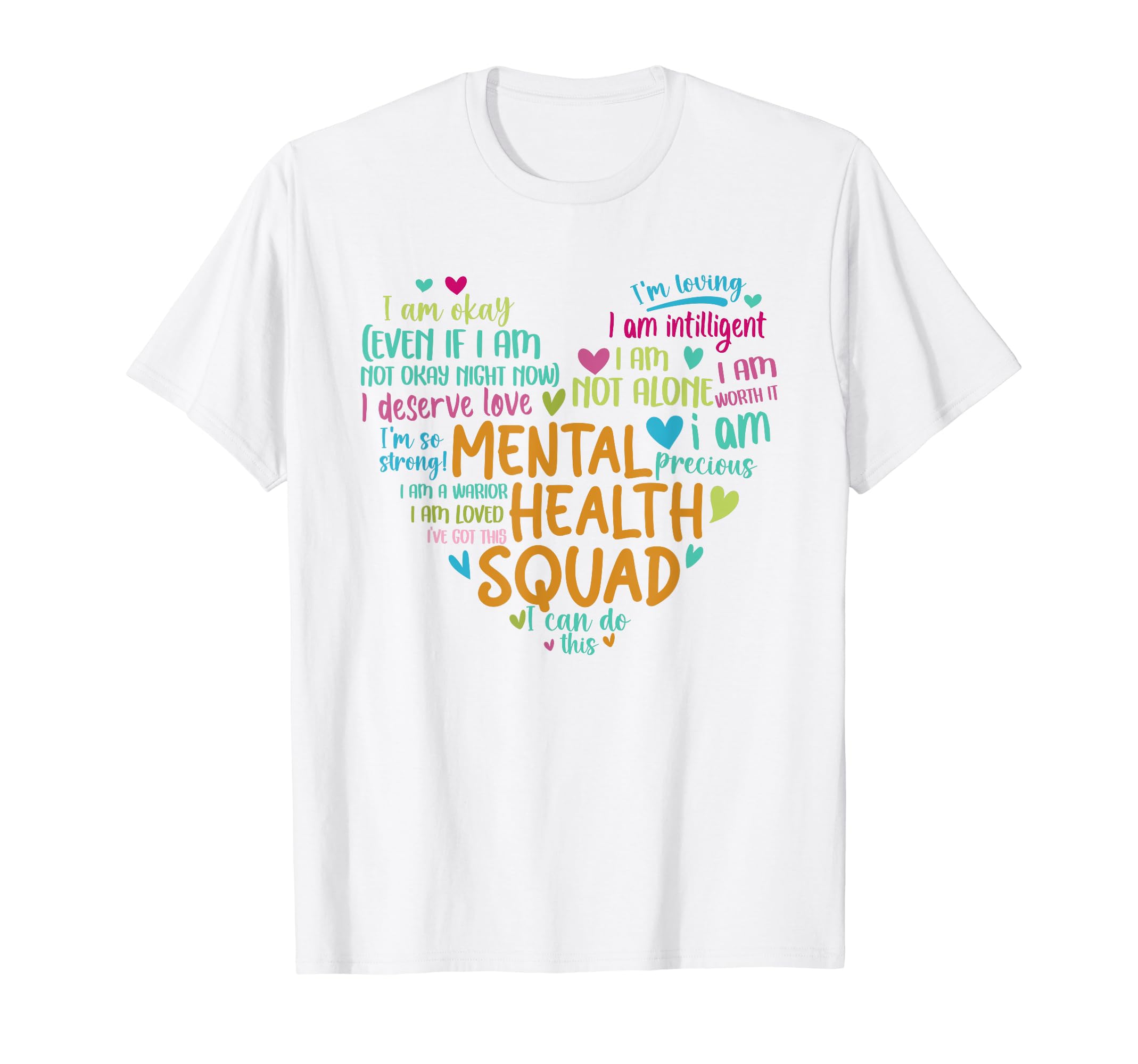 Mental Health Squad Love Heart Facts T-Shirt - Novelty Apparel Unisex - T-Shirt, Sweatshirt, Hoodie