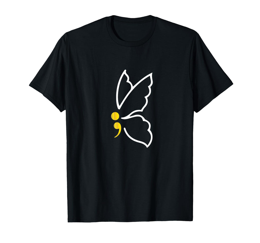 Butterfly Semicolon May Mental T-Shirt - Streetwear Style for Adults - T-Shirt, Sweatshirt, Hoodie