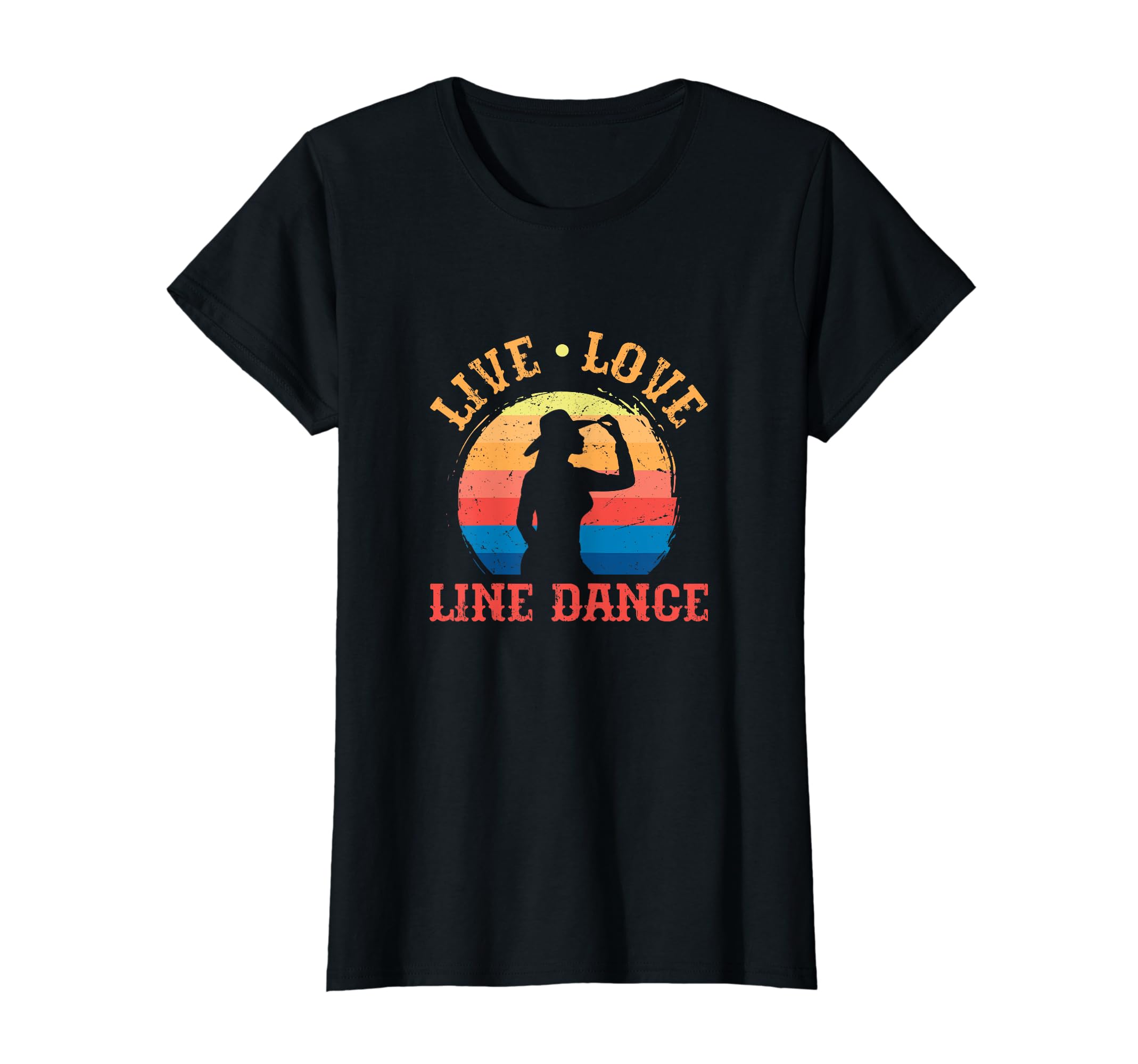 Live Love Line Dance Cowgirl Western T-Shirt - Unique Graphic Unisex - T-Shirt, Sweatshirt, Hoodie
