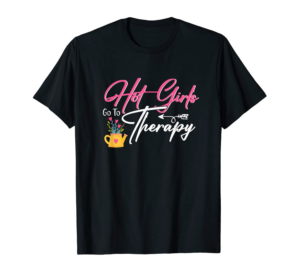 Hot Go To Therapy Self Care Plant T-Shirt - Aesthetic Graphic Men Women - T-Shirt, Sweatshirt, Hoodie