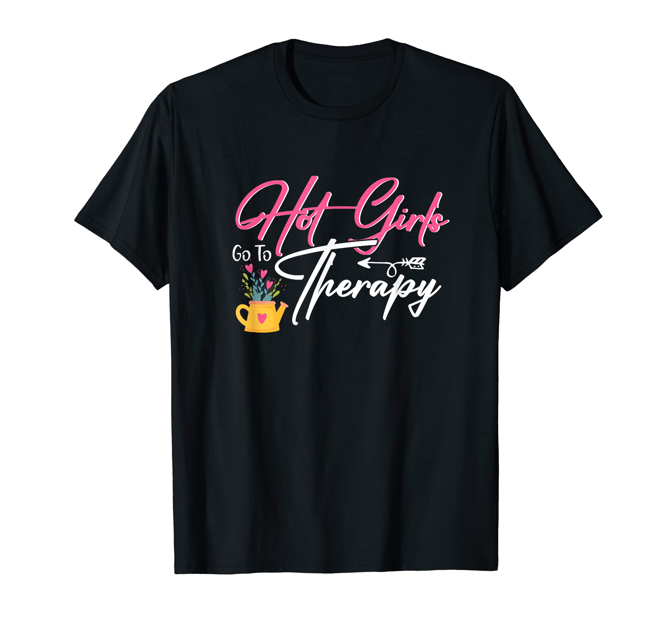 Hot Go To Therapy Self Care Plant T-Shirt - Aesthetic Graphic Men Women - T-Shirt, Sweatshirt, Hoodie