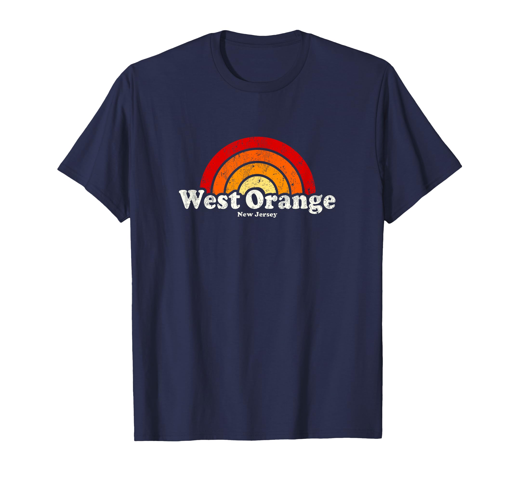 West Orange New Jersey Nj 70S Rainbow T-Shirt - Streetwear Style Unisex - T-Shirt, Sweatshirt, Hoodie