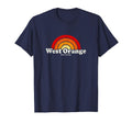 West Orange New Jersey Nj 70S Rainbow T-Shirt - Unique Graphic for Adults - T-Shirt, Sweatshirt, Hoodie