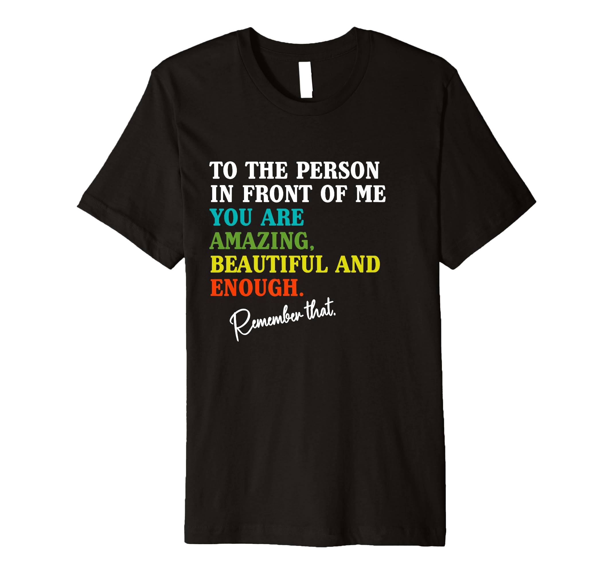 Du Bist Genug Motivation Self T-Shirt - Minimalist Print Men Women - T-Shirt, Sweatshirt, Hoodie