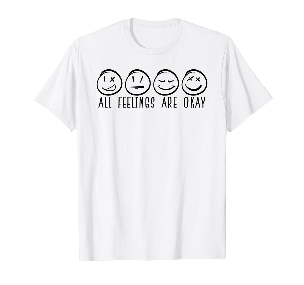 All Feelings Are Okay Mental Health T-Shirt - Aesthetic Graphic Men Women - T-Shirt, Sweatshirt, Hoodie