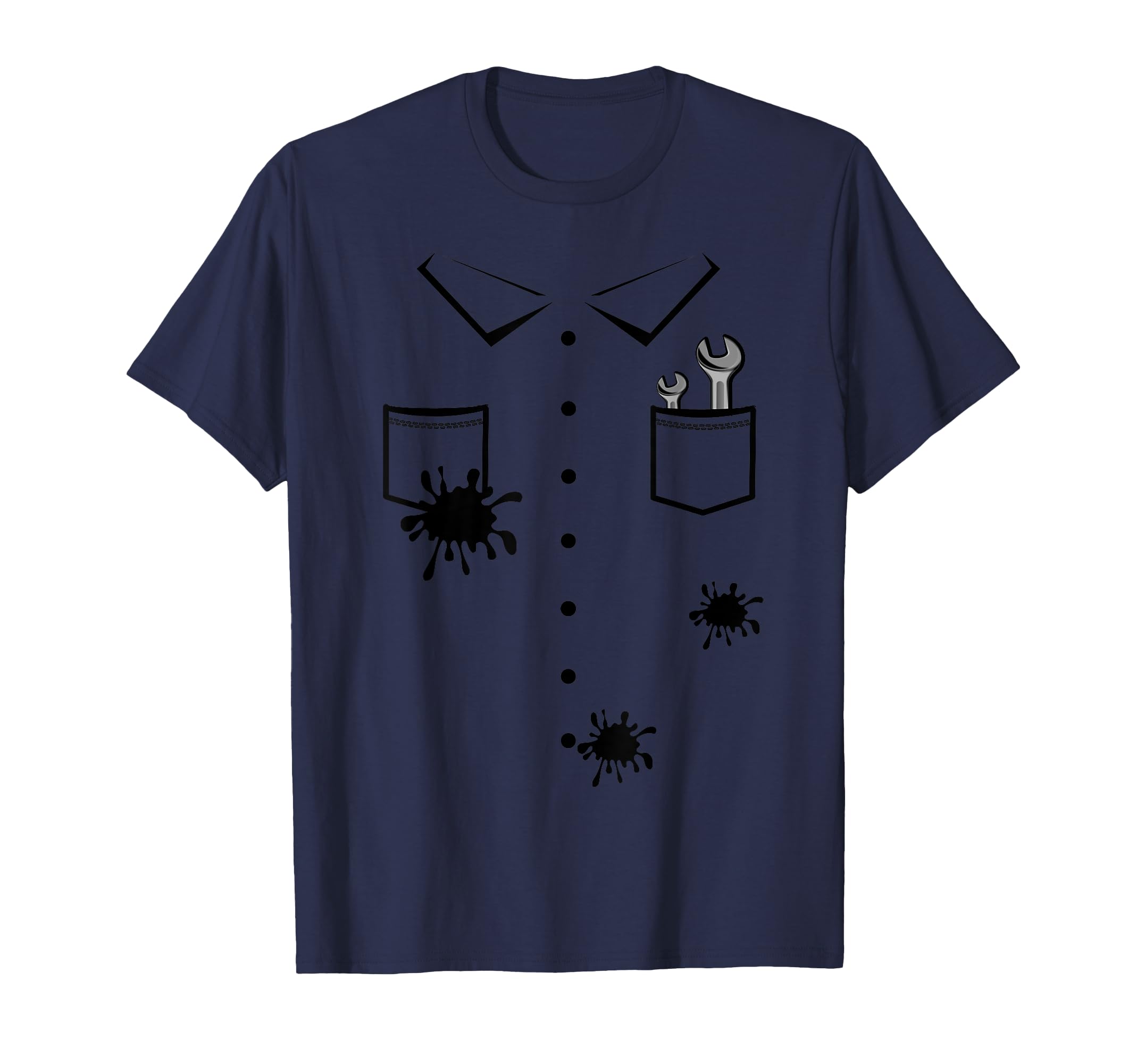 Wrenches Grease Stains Car Mechanic T-Shirt - Novelty Apparel for Adults - T-Shirt, Sweatshirt, Hoodie