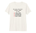 Places Im Not Going This Year Boundaries T-Shirt - Minimalist Print Unisex - T-Shirt, Sweatshirt, Hoodie