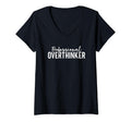 Womens Professional Overthinker V Neck T-Shirt - Custom Art Print Men Women - T-Shirt, Sweatshirt, Hoodie