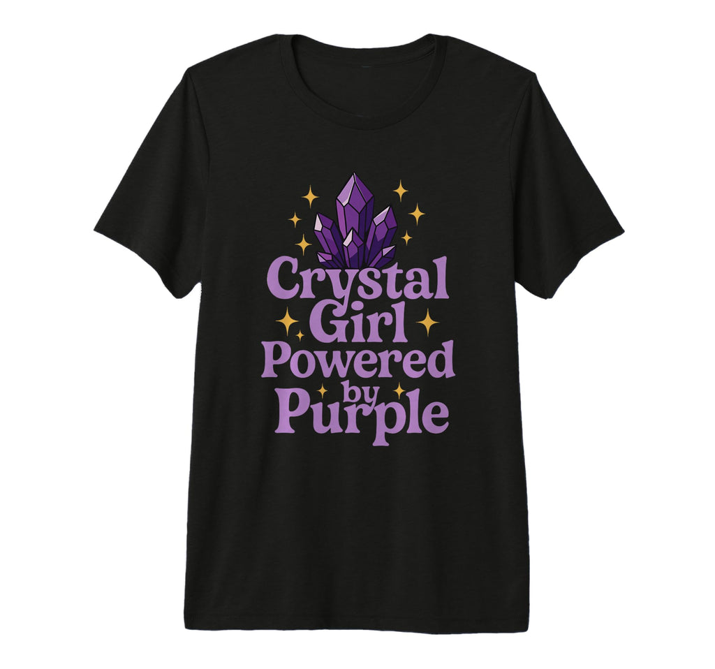 Amethyst Addict Healing Crystal Energy T-Shirt - Graphic Print for Adults - T-Shirt, Sweatshirt, Hoodie