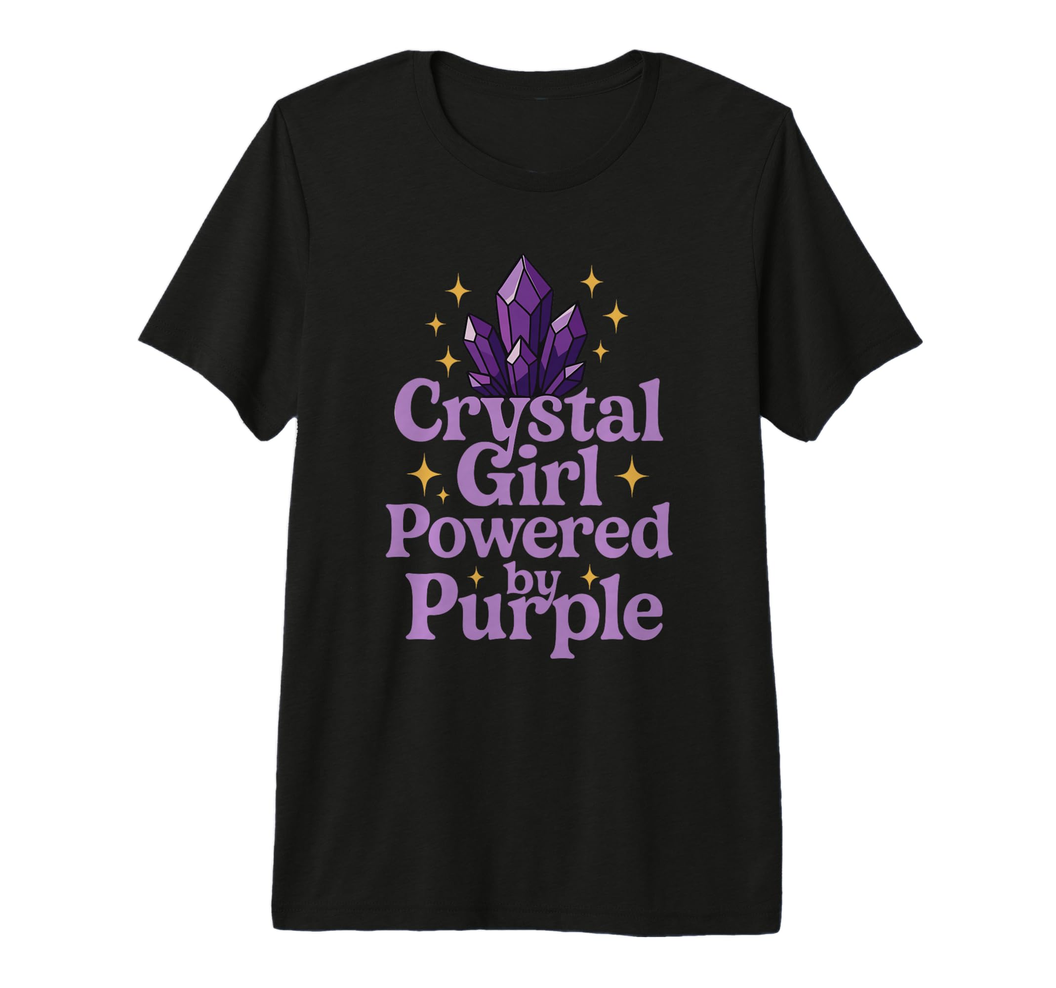 Amethyst Addict Healing Crystal Energy T-Shirt - Graphic Print for Adults - T-Shirt, Sweatshirt, Hoodie