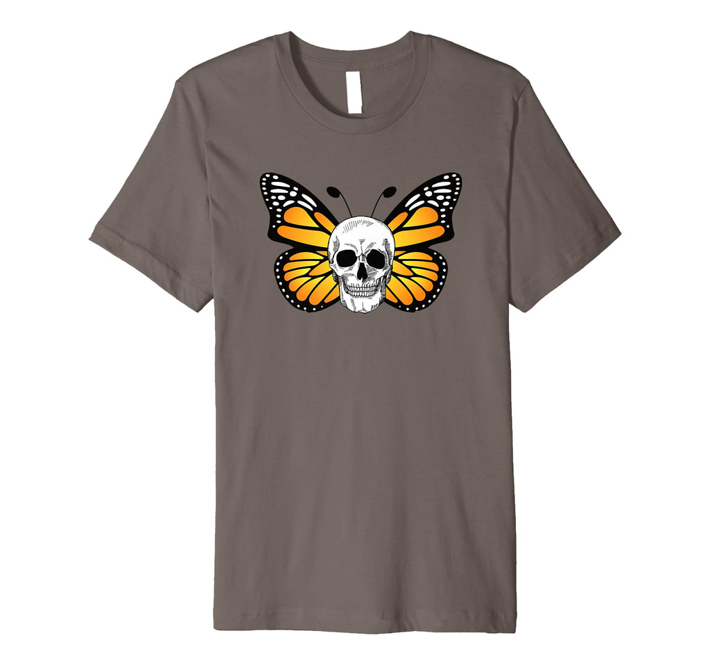 Monarch Butterfly Skull Antisocial T-Shirt - Minimalist Print Unisex - T-Shirt, Sweatshirt, Hoodie