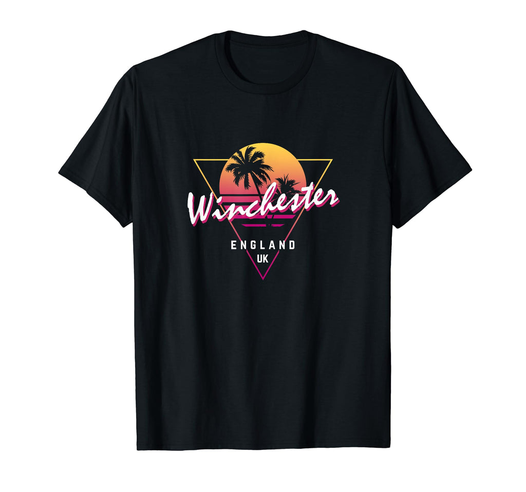 Winchester England 80S Neon Sunset T-Shirt - Minimalist Print Men Women - T-Shirt, Sweatshirt, Hoodie