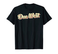 Due West Art Baseball Font T-Shirt - Casual Everyday Wear Unisex - T-Shirt, Sweatshirt, Hoodie