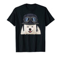 Funny Motorcycle Helmet Samoyed T-Shirt - Trendy Graphic Men Women - T-Shirt, Sweatshirt, Hoodie