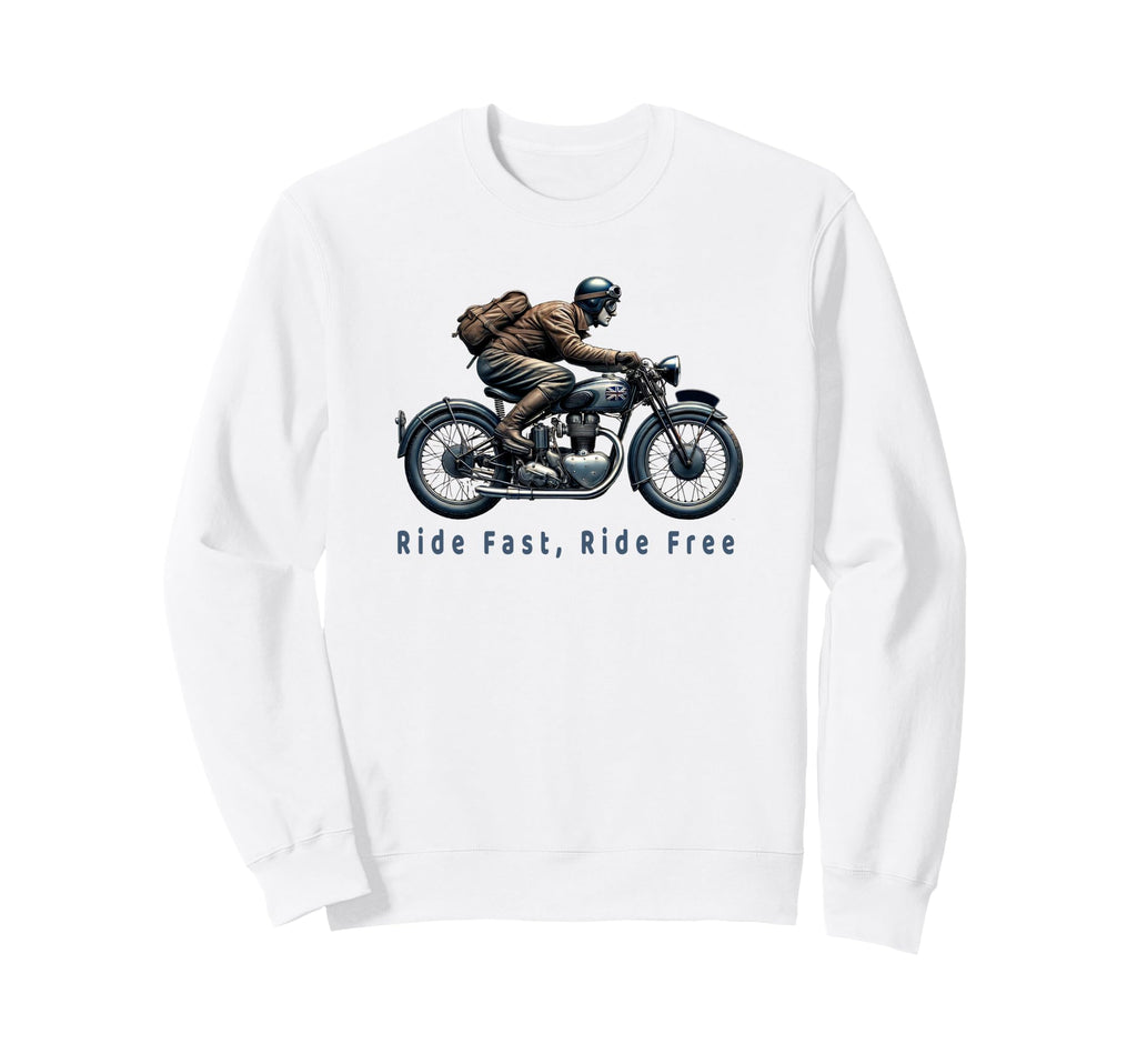 1950S Motorcycle Rider Biker Sweatshirt - Streetwear Style Men Women - T-Shirt, Sweatshirt, Hoodie
