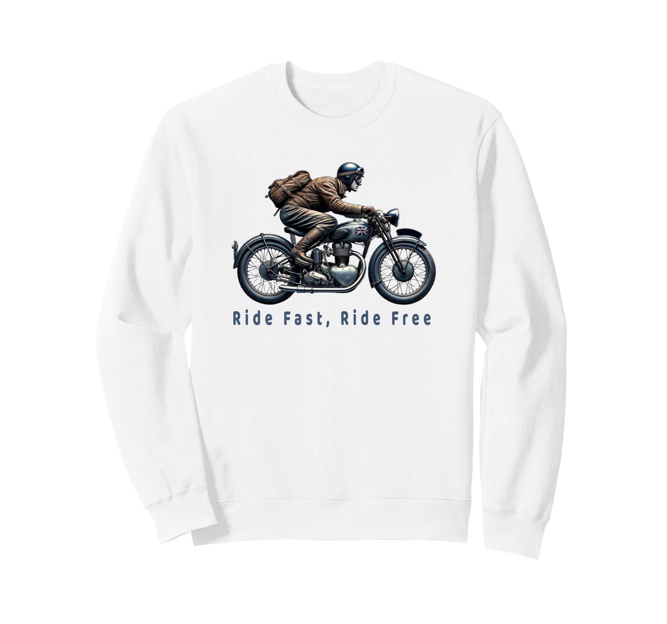 1950S Motorcycle Rider Biker Sweatshirt - Streetwear Style Men Women - T-Shirt, Sweatshirt, Hoodie