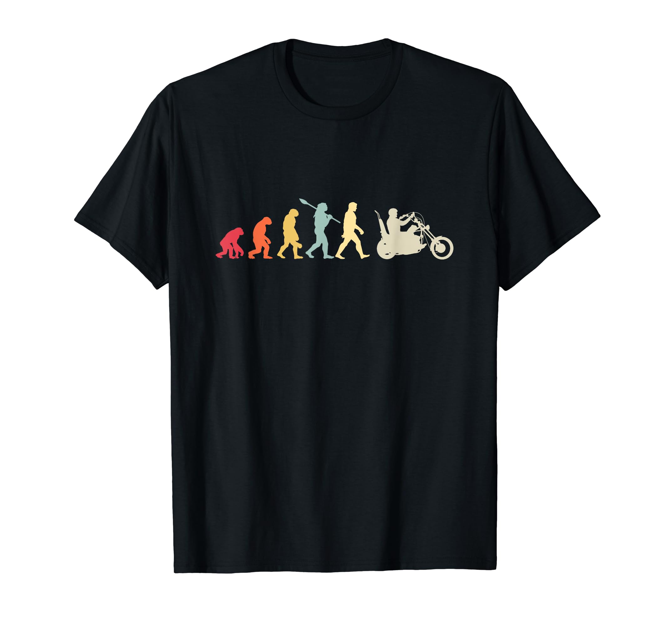 Motorcycle Evolution Chopper T-Shirt - Casual Everyday Wear for Adults - T-Shirt, Sweatshirt, Hoodie