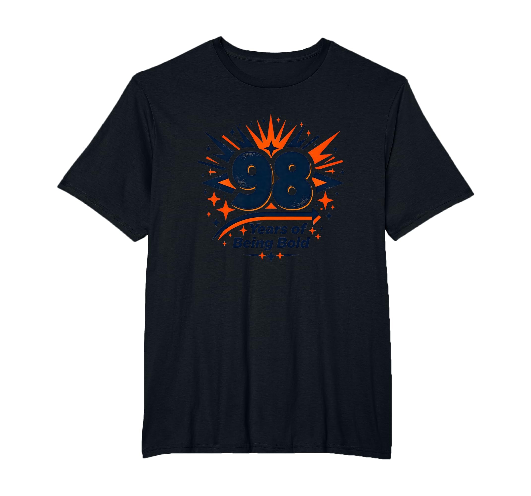 98 Years Bold Birthday Gift Celebration T-Shirt - Unique Graphic Unisex - T-Shirt, Sweatshirt, Hoodie