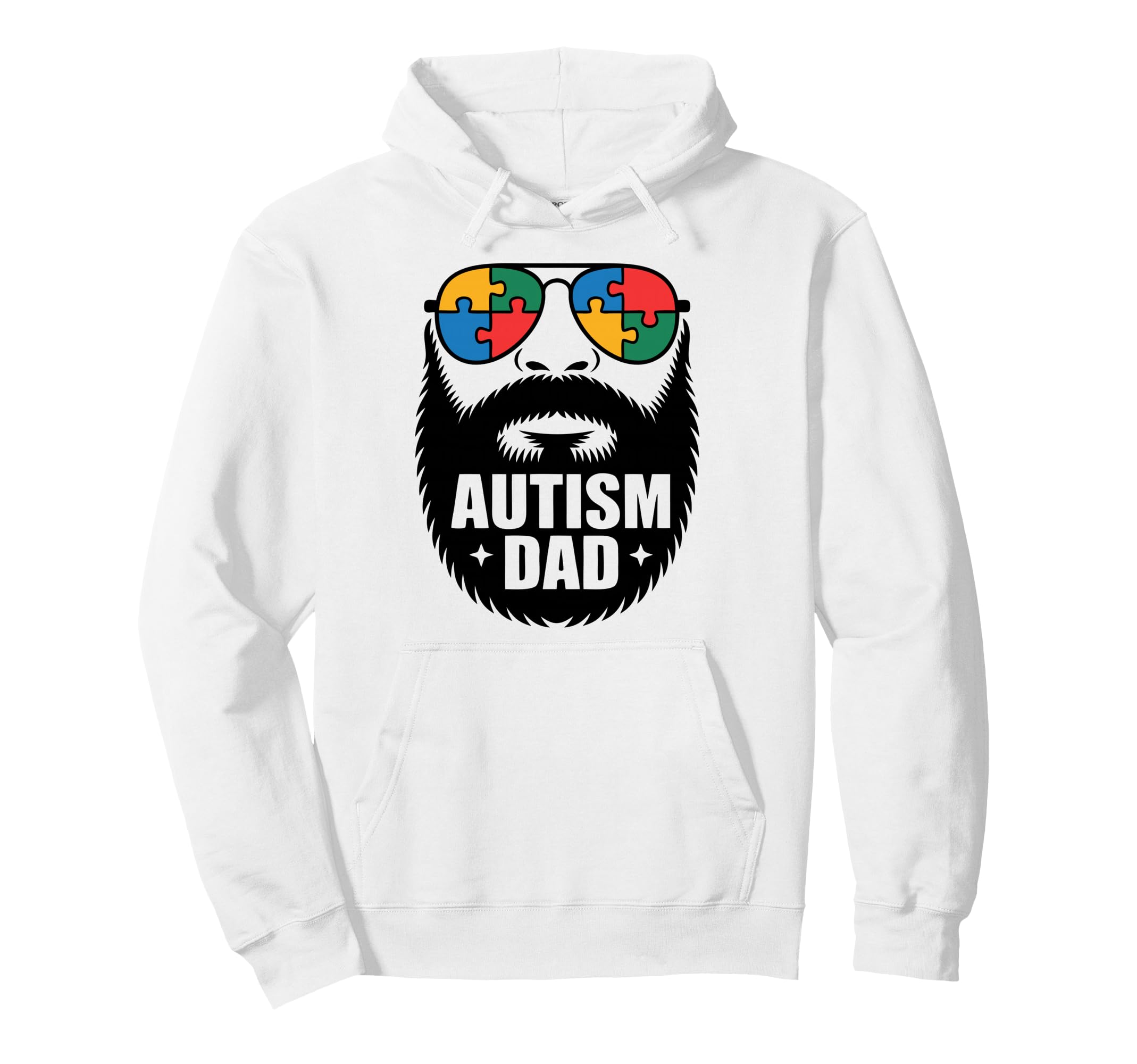 Autism Dad Autistic Family Father Hoodie - Graphic Print Unisex - T-Shirt, Sweatshirt, Hoodie