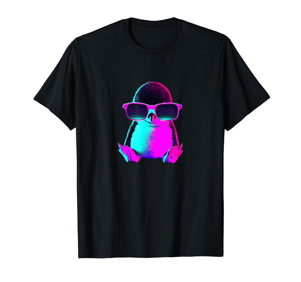 Penguin Sunglasses 80S Inspired T-Shirt - Aesthetic Graphic Men Women - T-Shirt, Sweatshirt, Hoodie