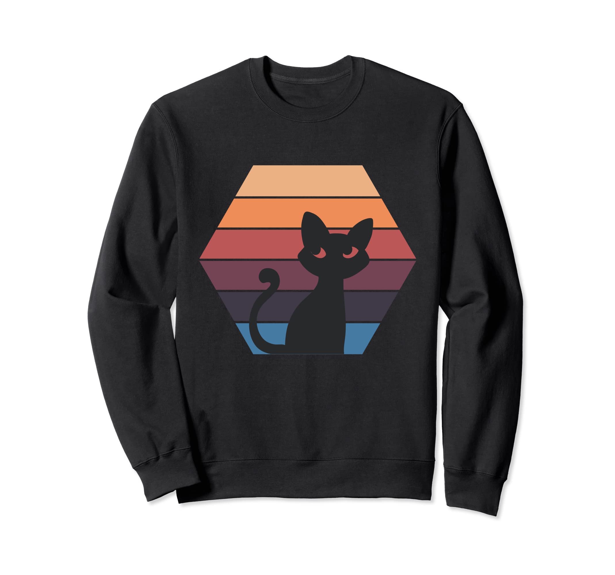 Cat Sunset Sweatshirt - Custom Art Print for Adults - T-Shirt, Sweatshirt, Hoodie