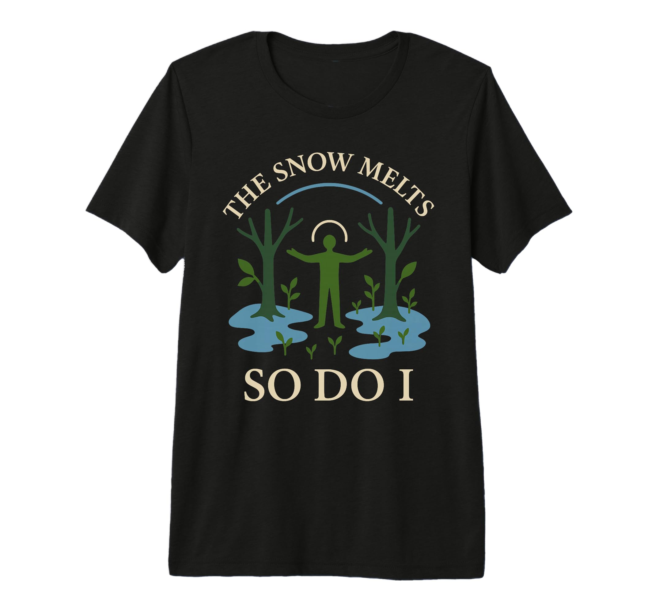 Forest Walk Overthinker Mental Reset T-Shirt - Minimalist Print Unisex - T-Shirt, Sweatshirt, Hoodie