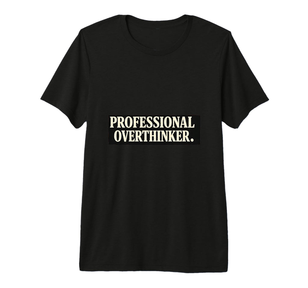 Professional Overthinker Minimalist T-Shirt - Streetwear Style Men Women - T-Shirt, Sweatshirt, Hoodie