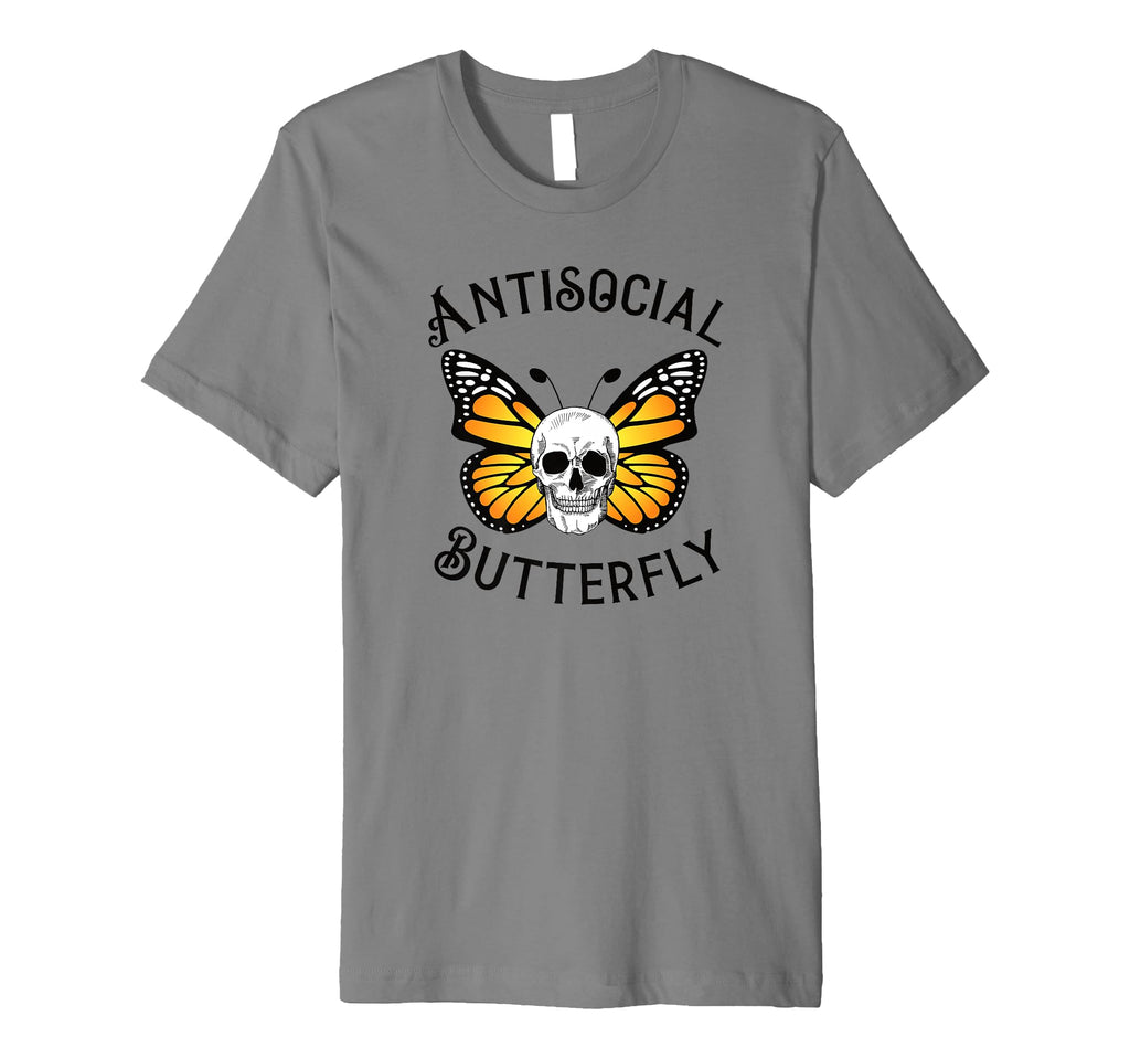 Antisocial Butterfly Introvert Monarch T-Shirt - Graphic Print for Adults - T-Shirt, Sweatshirt, Hoodie