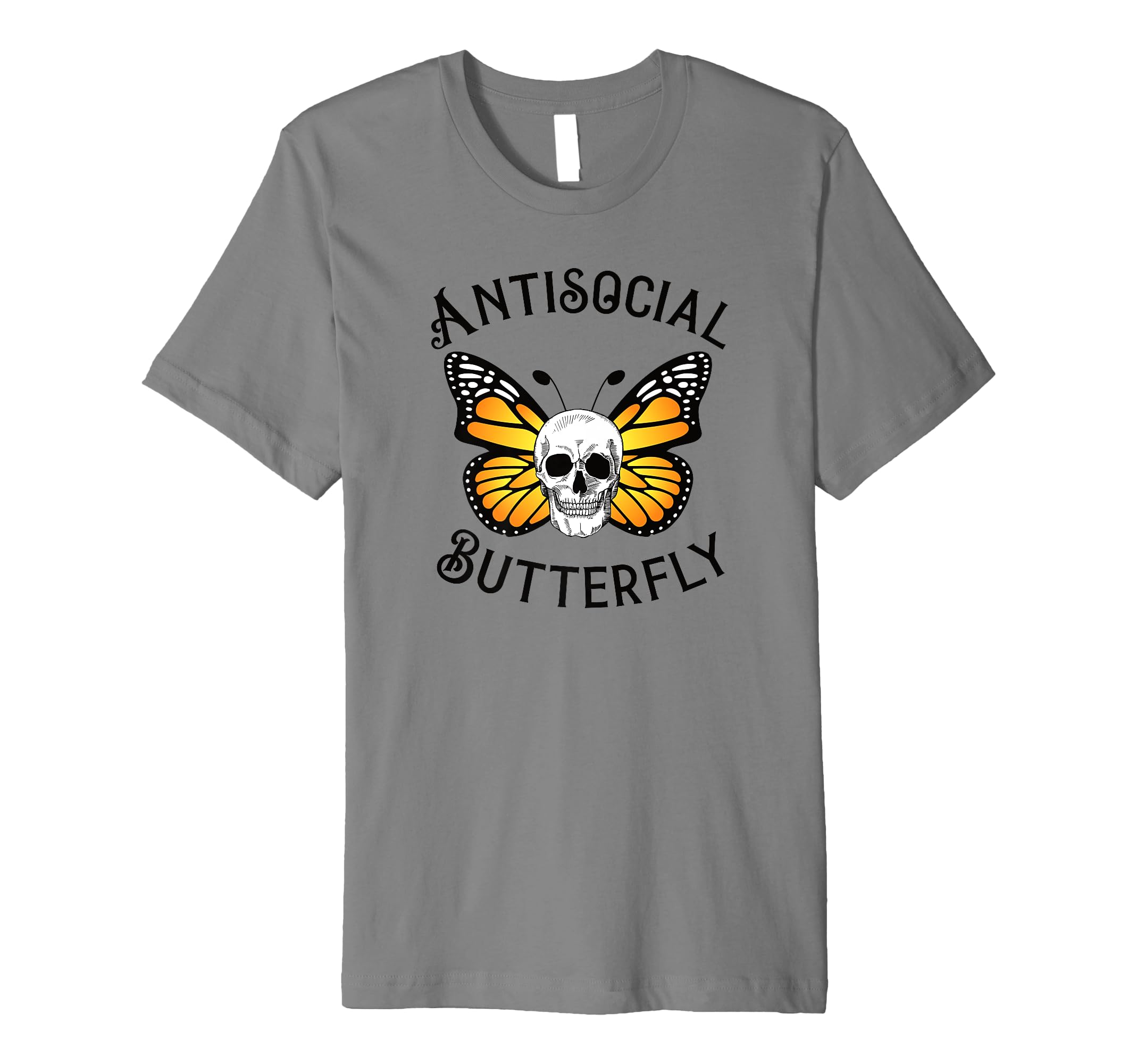 Antisocial Butterfly Introvert Monarch T-Shirt - Graphic Print for Adults - T-Shirt, Sweatshirt, Hoodie