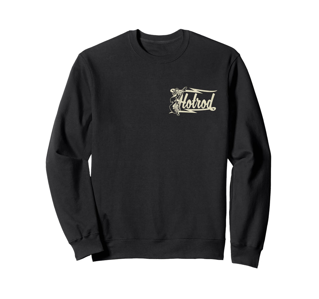 Hotrod Distressed Sweatshirt - Minimalist Print Men Women - T-Shirt, Sweatshirt, Hoodie