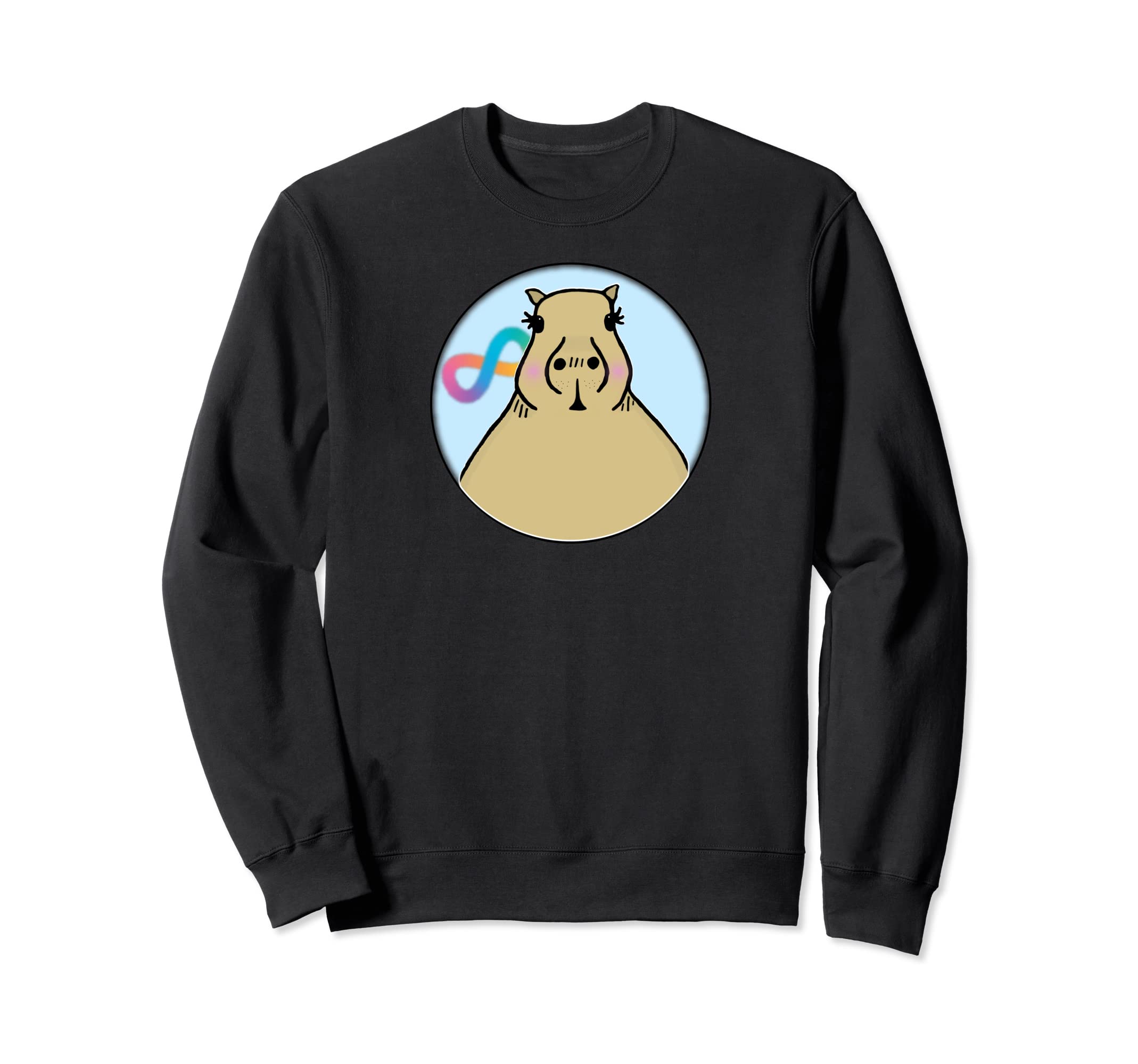 Lgbtqia Capybara Neurodivergent Sweatshirt - Fun Novelty Design for Adults - T-Shirt, Sweatshirt, Hoodie
