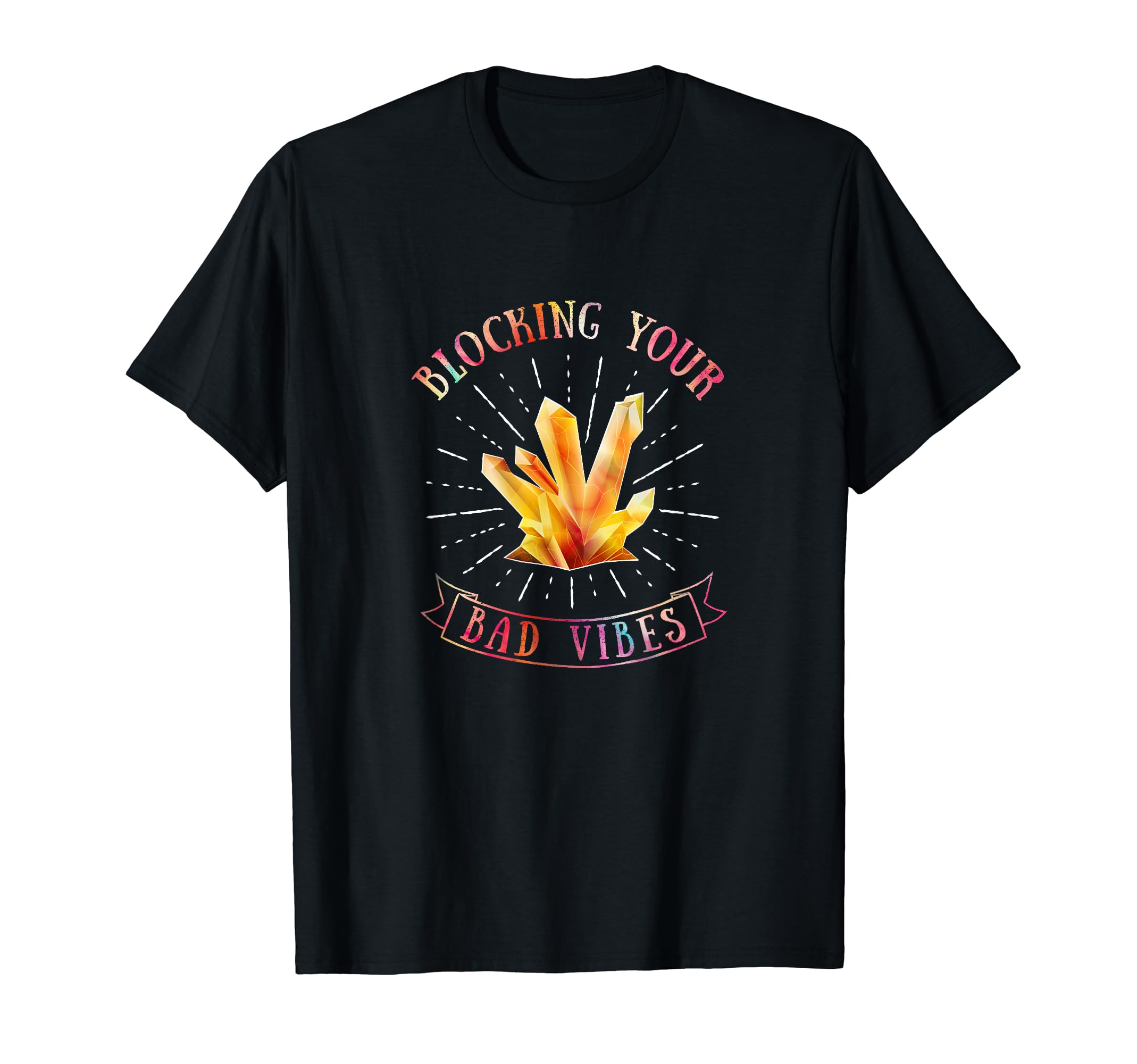 Crystal Good Vibes Positive Energy And T-Shirt - Minimalist Print Unisex - T-Shirt, Sweatshirt, Hoodie