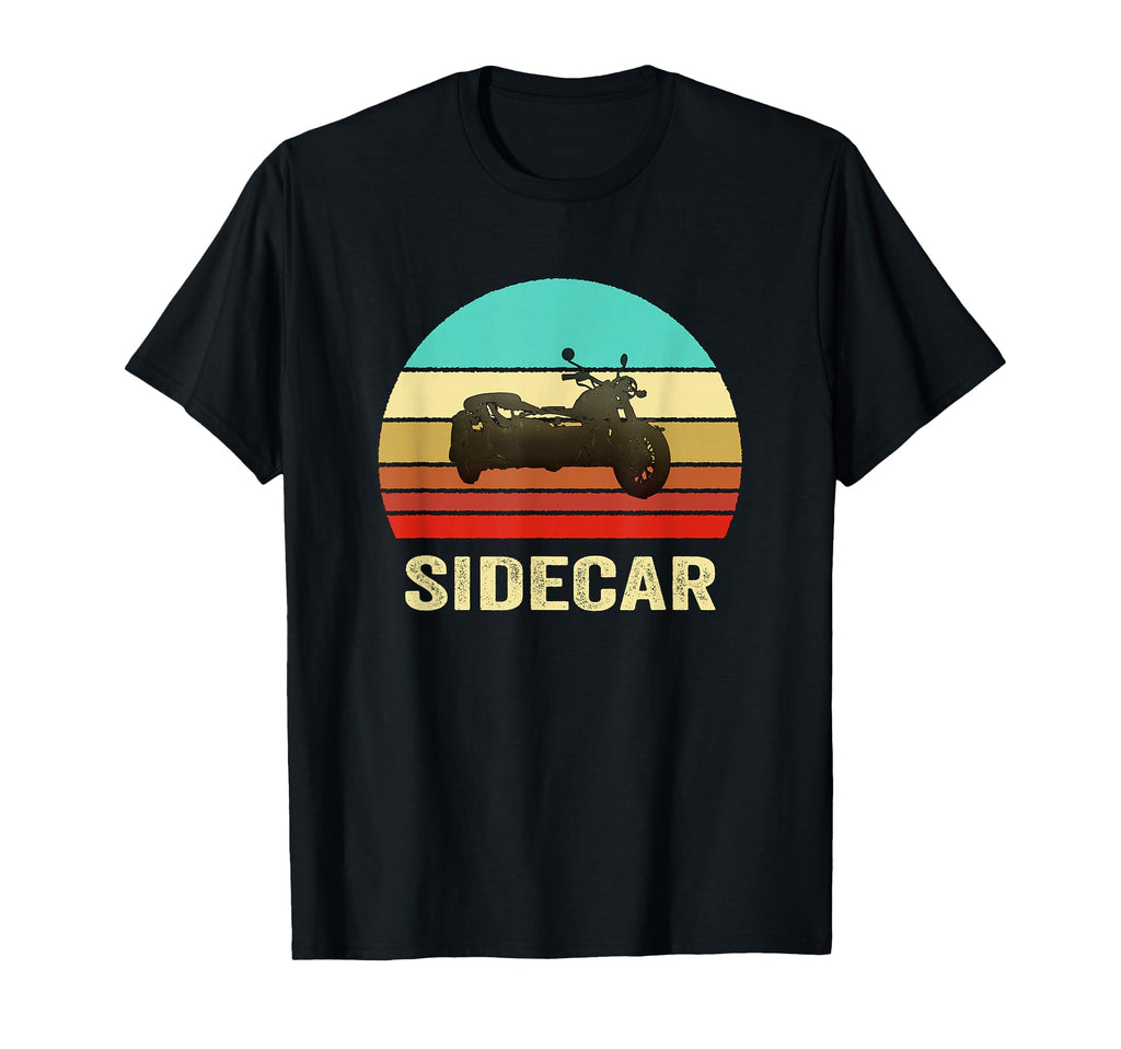 Sunset Sidecar Motorcycle T-Shirt - Graphic Print Men Women - T-Shirt, Sweatshirt, Hoodie