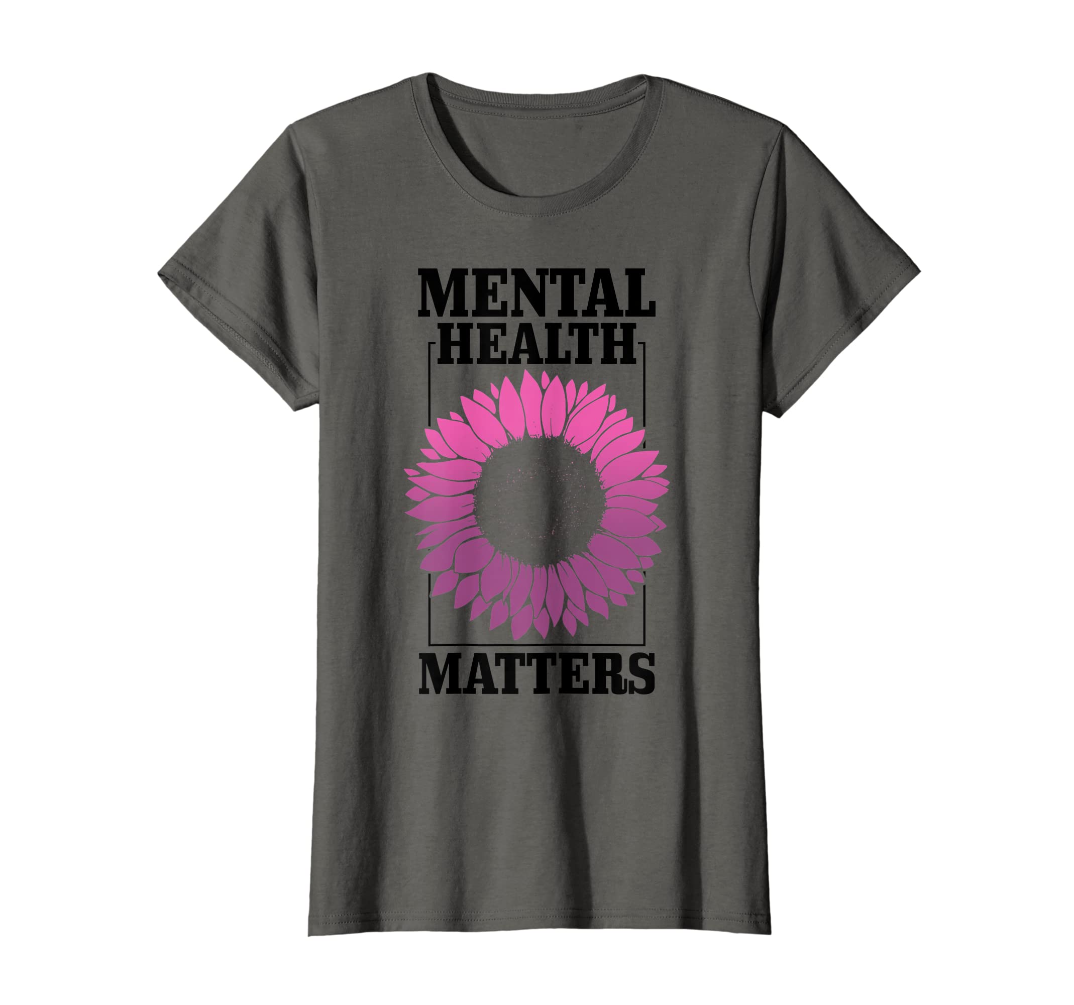 Womens Mental Health Matters Floral T-Shirt - Minimalist Print Men Women - T-Shirt, Sweatshirt, Hoodie