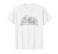 Antique Early Motorcycle Board Track T-Shirt - Minimalist Print Men Women - T-Shirt, Sweatshirt, Hoodie