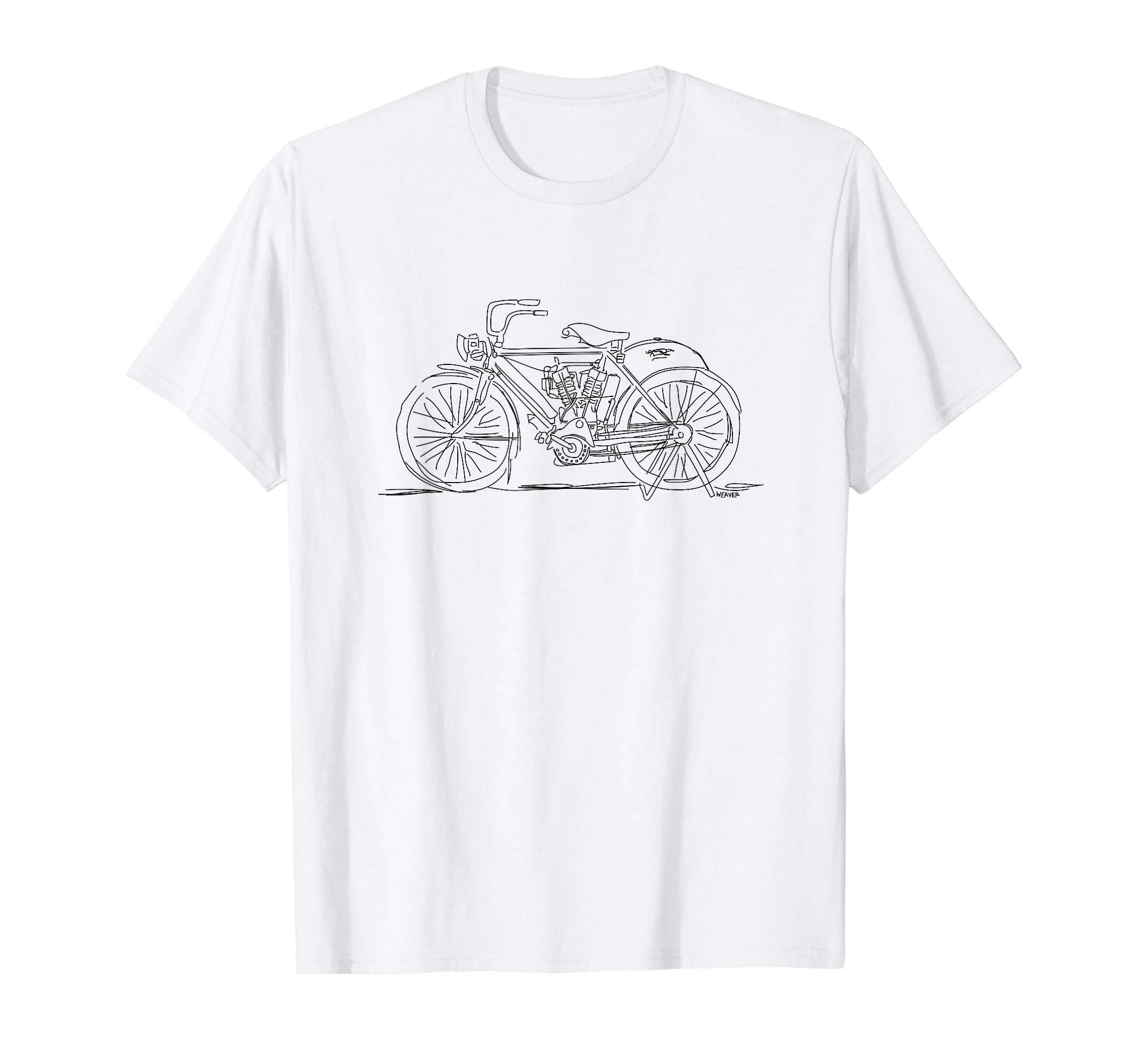 Antique Early Motorcycle Board Track T-Shirt - Minimalist Print Men Women - T-Shirt, Sweatshirt, Hoodie