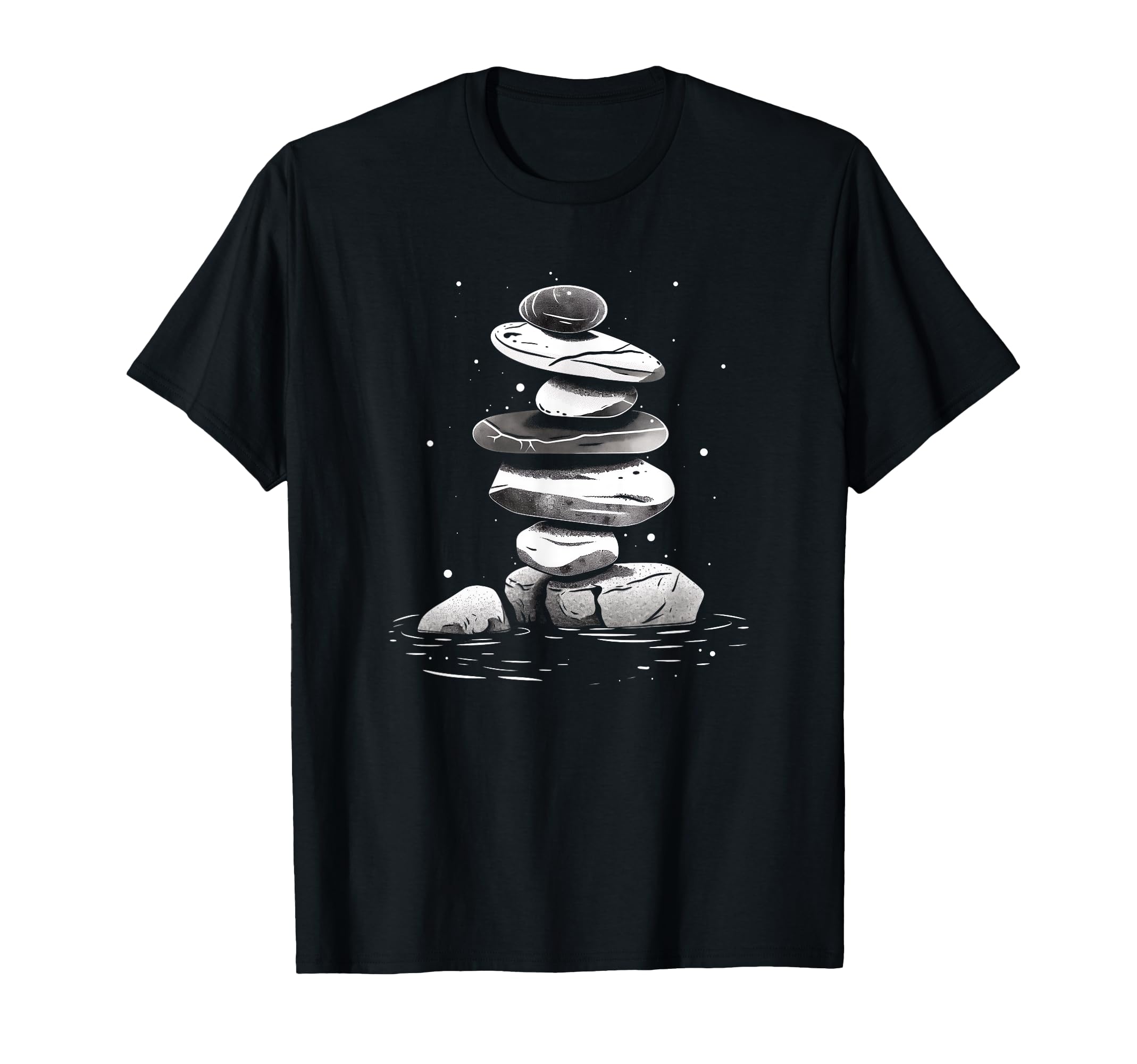 Zen Balancing Stones Art Mindfulness T-Shirt - Casual Everyday Wear Unisex - T-Shirt, Sweatshirt, Hoodie